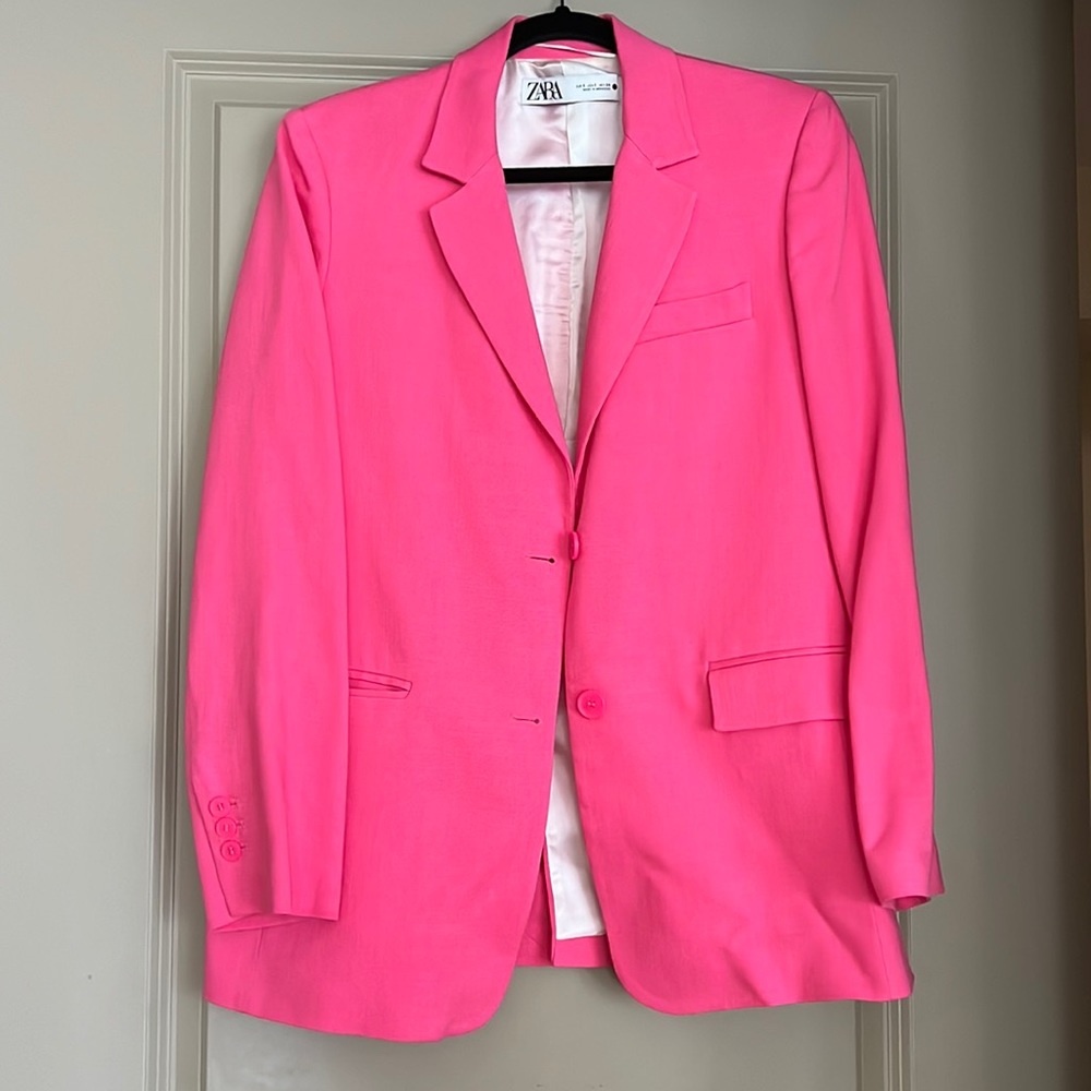 Pink Zara blazer